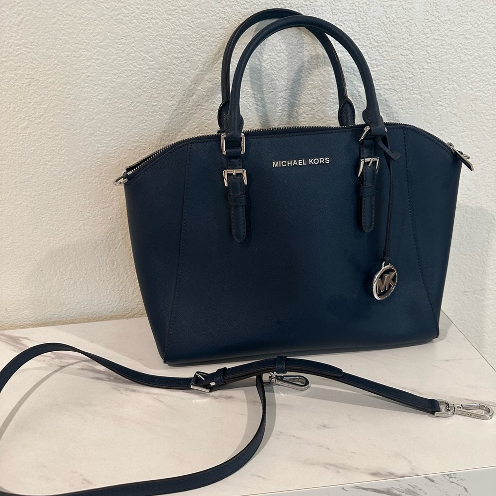 Michael Kors Dark Blue Satchel